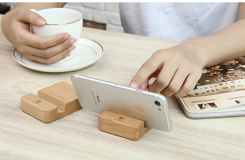 FLOVEME портативный деревянный держатель для телефона для iPhone X 8 7 plus универсальная подставка для планшета держатель для samsung huawei держатели для мобильных телефонов