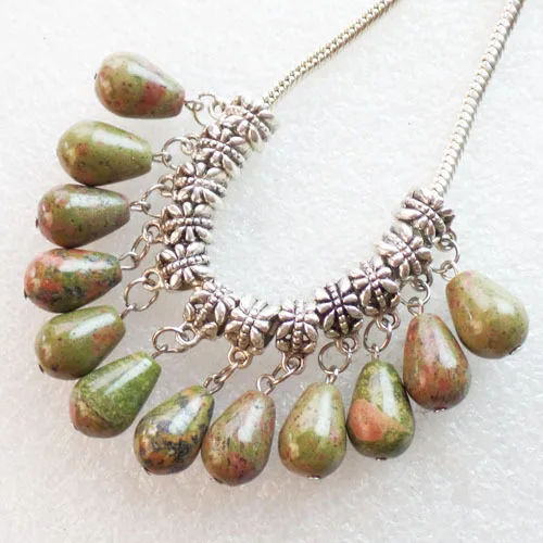 Европейский браслет с подвеской-каплевидной подвеской 24 шт. 15x10 мм V250 | Украшения