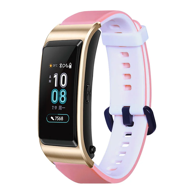 Черный ремешок для часов Силиконовый 18 мм Huawei B5 Samsung Gear S1 | Наручные часы