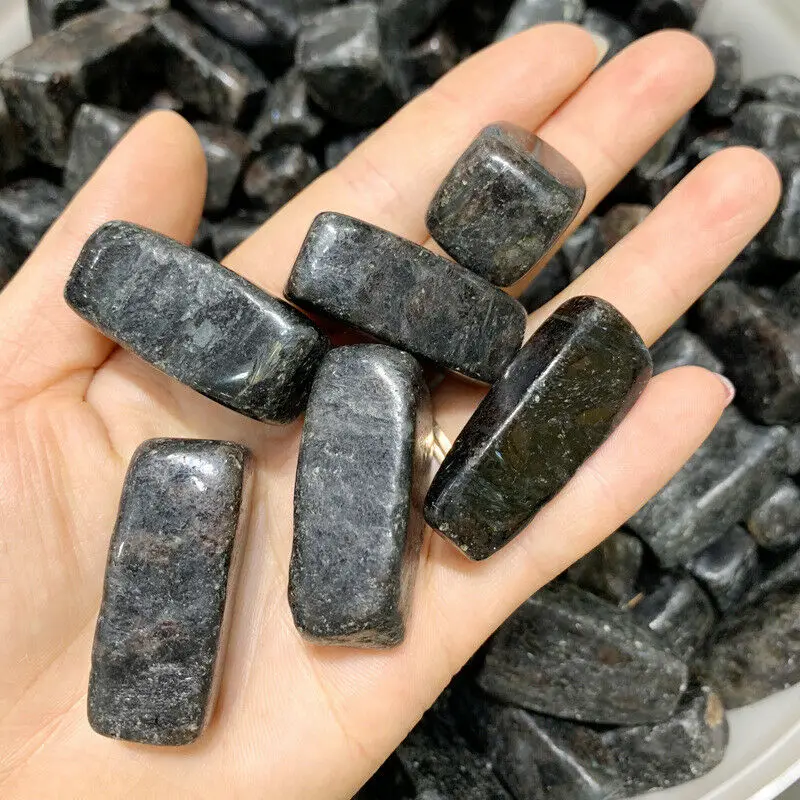 

Wholesale 100g Natural Black Firework Stone Crystal Mineral Specimen Raw Stone Healing Stones and Crystals