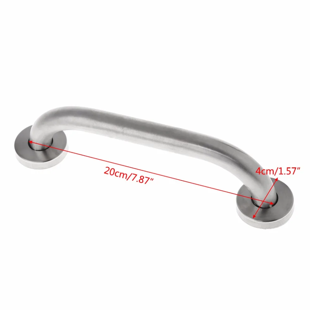 

Stainless Steel Bathroom Shower Support Wall Grab Bar Safety Handle Towels Rail 20cm M08