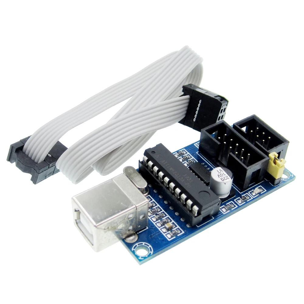 USBTiny USBtinyISP AVR ISP программатор Bootloader для IDE Meag2560 UNO R3 с 10pin кабелем программирования