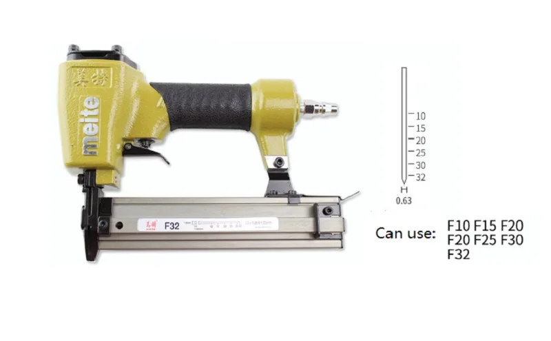 Новый пневматический пистолет для ногтей F32 степлер гвоздезабивной инструмент