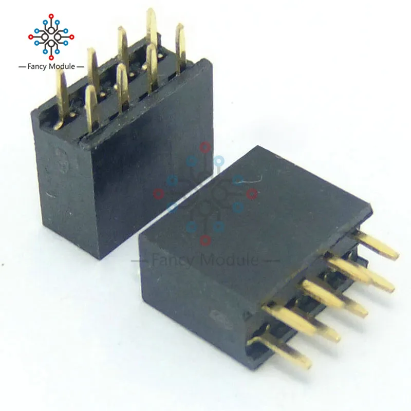 10 шт. 2X4 Pin 8P 2 54 мм двухрядный женский прямой штыревой разъем|strip| |