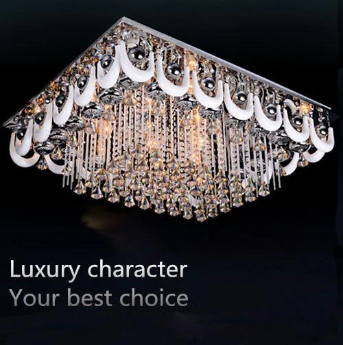 Бесплатная доставка Хрустальный светодиодный потолочный светильник лампа для