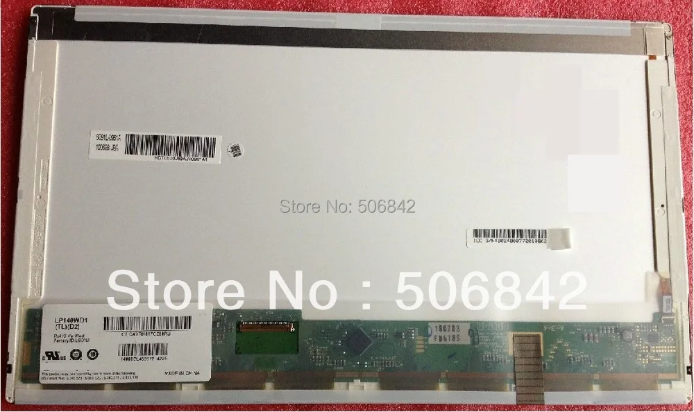 

14.0"laptop LCD screen LP140WD1 TLD2 ,New 1600*900 LP140WD1 TL D2 40PINS