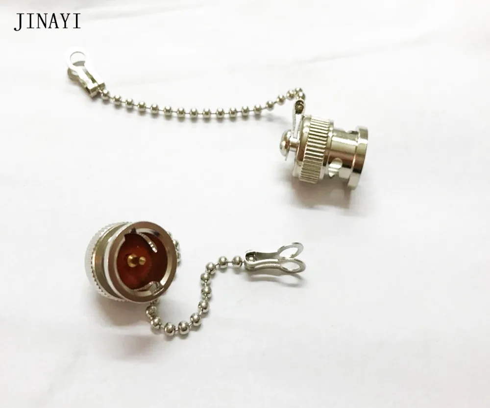 50 шт пылезащитный колпачок с цепью для BNC Гнездовой разъем RF|pin connector|pin pinl connector |