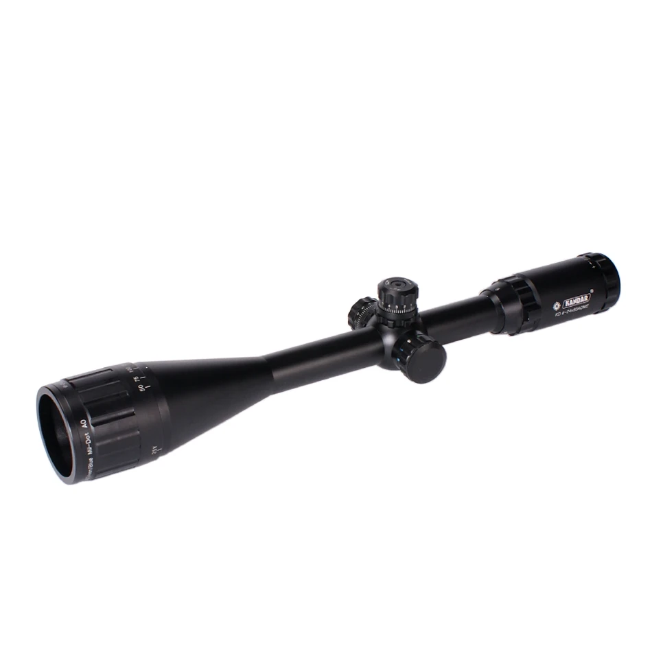 6-24x50 Tactical Hunting Scope Optics Airsoft Riflescope Weapon For Sniper AR15 Gun Sights | Спорт и развлечения