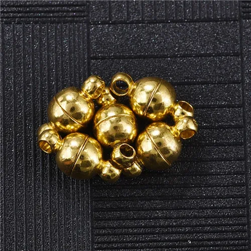style2 12x6mm 5 шт./лот, круглые магнитные застежки 16x10 мм, 12x6 мм, застежка-молния из сплава, крючок для ювелирных изделий, застежка для браслета, сделай сам, изготовление ювелирных изделий - Цвет: style2 12x6mm
