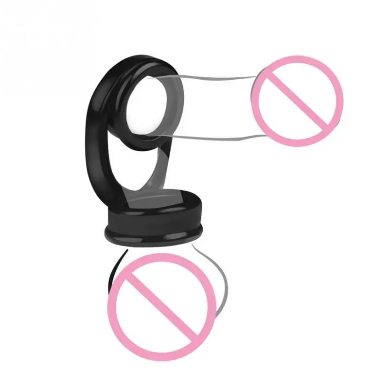 Черный G презервативы с точками многоразовые для Для мужчин кольцо пениса замок