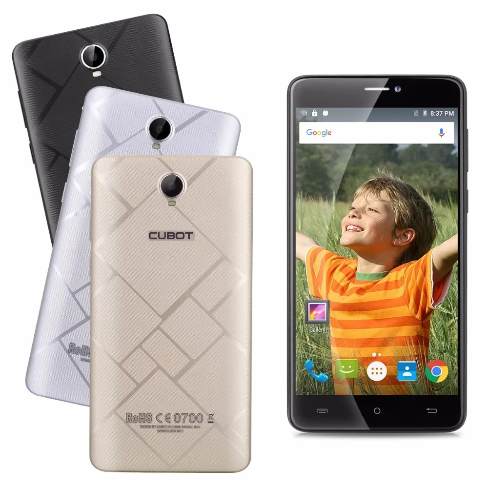 Макс 6.0 Дюймов 4100 мАч Смартфон Cubot 3 ГБ RAM 32 ROM Сотовый телефон Android 4 Г LTE