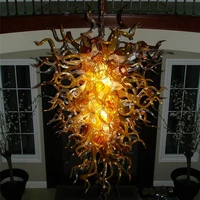 hot sale home decorations led bulbs energy saving light source hand blown glass chandelier
