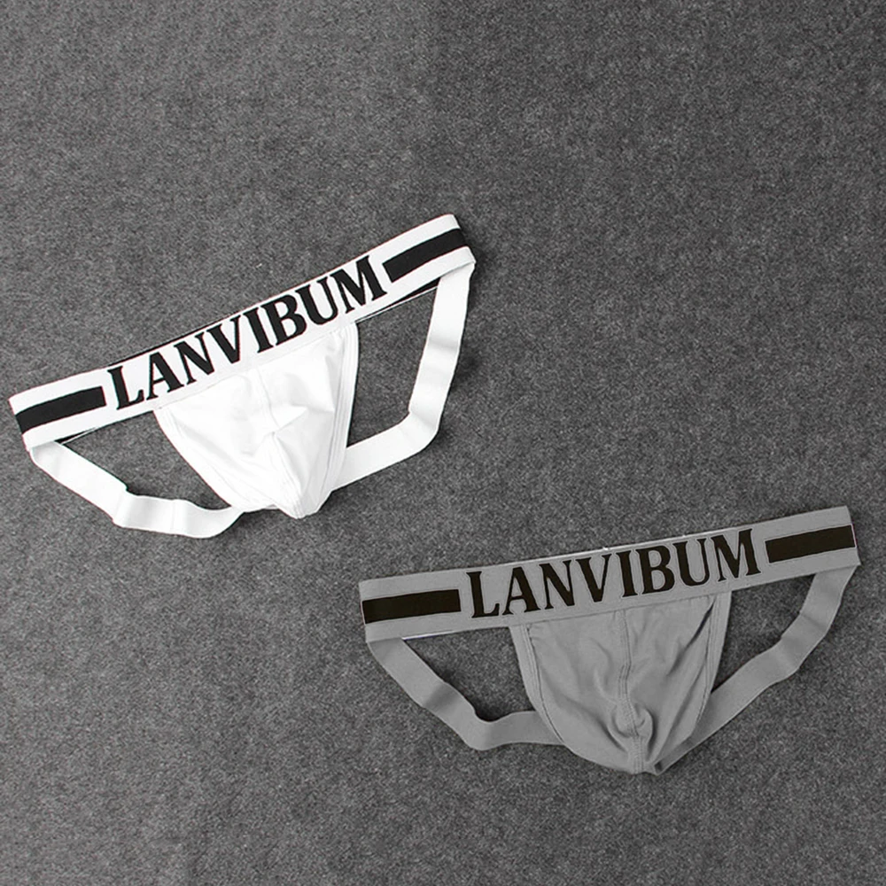 Сексуальные мужские плавки из хлопка с открытой спиной нижнее белье спортивный