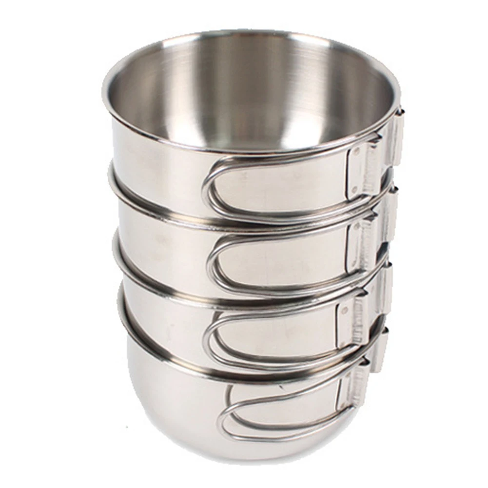 4 шт. прочный Пикник Кемпинг кухонная утварь посуда Складная Ручка Экономия