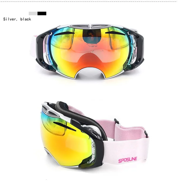 Sposune SNOW-4300 детские лыжные очки для лыжников детские очки Сноубординг очки для катания на коньках UV400 противотуманные очки Лыжная маска