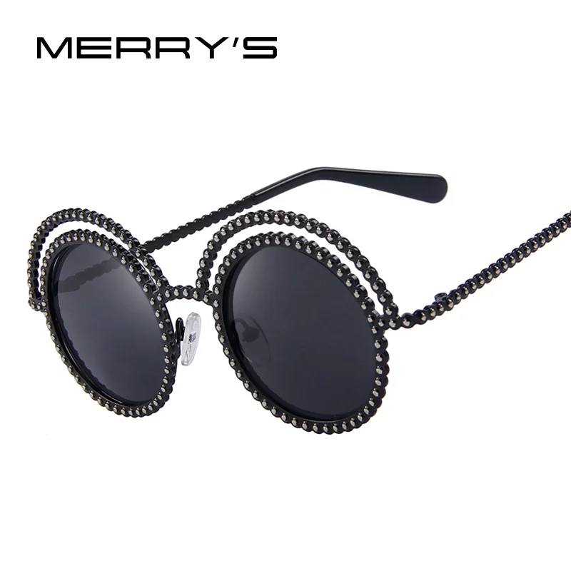 Модные женские круглые солнцезащитные очки роскошные брендовые дизайнерские