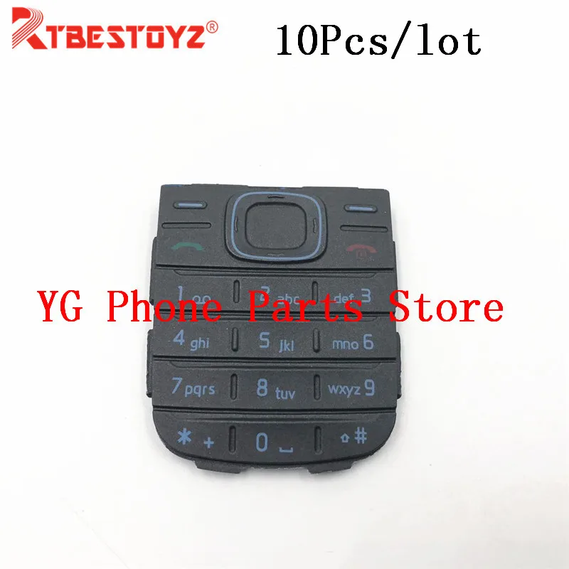 Кнопочная клавиатура 10 шт./лот для Nokia 1208 1200 черно белая|Клавиатуры мобильных