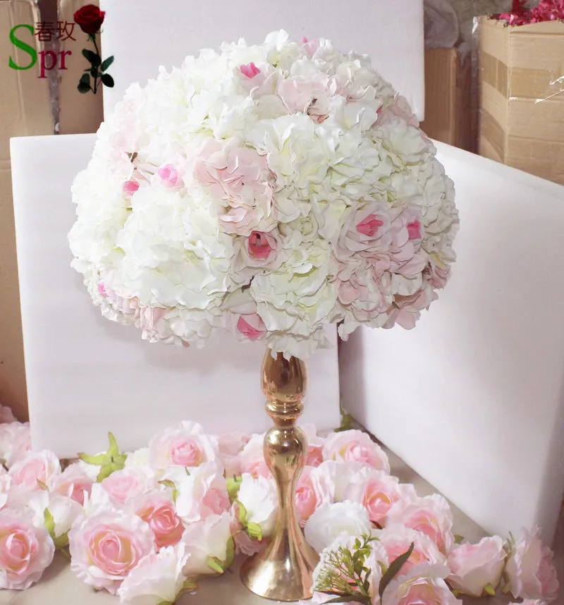 Небольшой розовый свадебный стол SPR центральный элемент цветок шар украшение