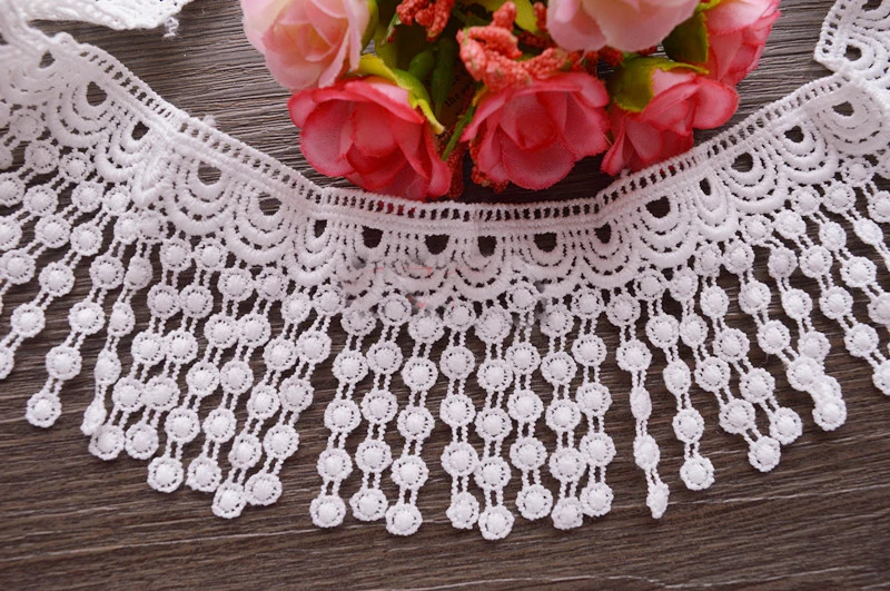 6 см ширина 2 36 дюйма 5 ярдов цвета слоновой кости молочный шелк/хлопок бахрома