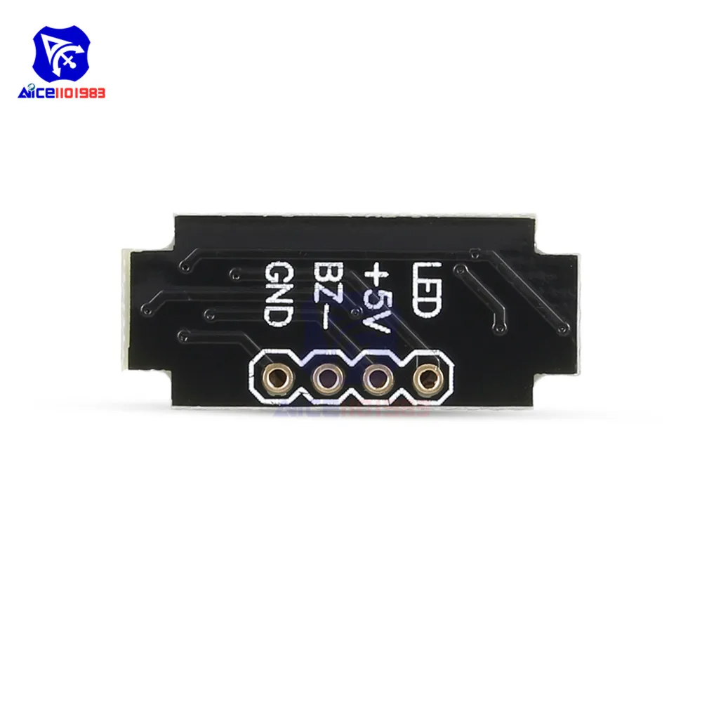 Портативный мини Сверхлегкий SMD 5050 RGB светодиодный звуковой сигнал WS2812B