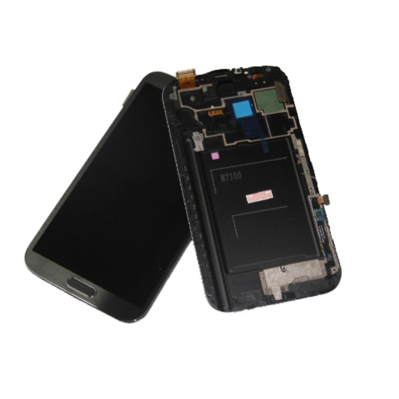 Для Samsung Galaxy Note 2 Note2 II N7100 N7105 ЖК дисплей дигитайзер сенсорный экран с рамкой