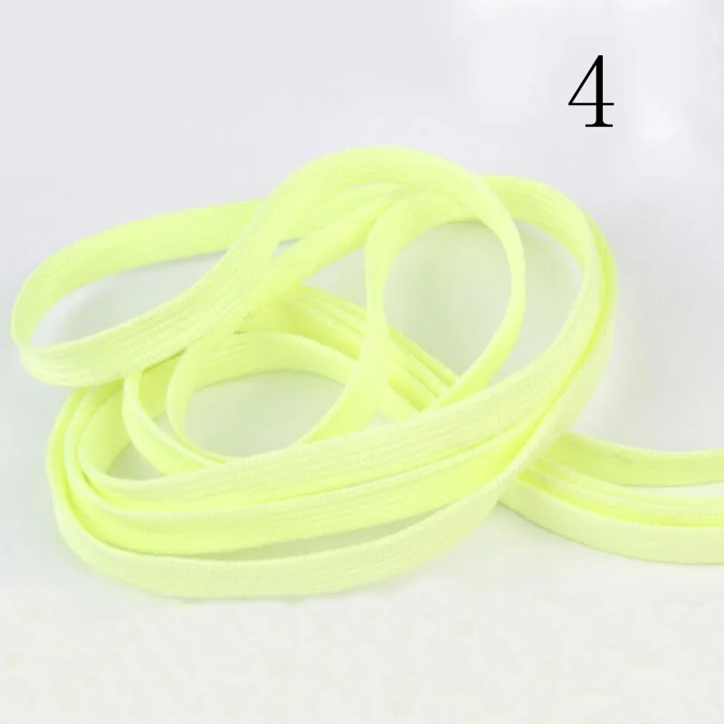 light yellow 1 пара 120 см светится в темноте Цвет флуоресцентные шнурки спортивные шнурки для спортивной обуви Светоотражающие Шнурки - Цвет: light yellow