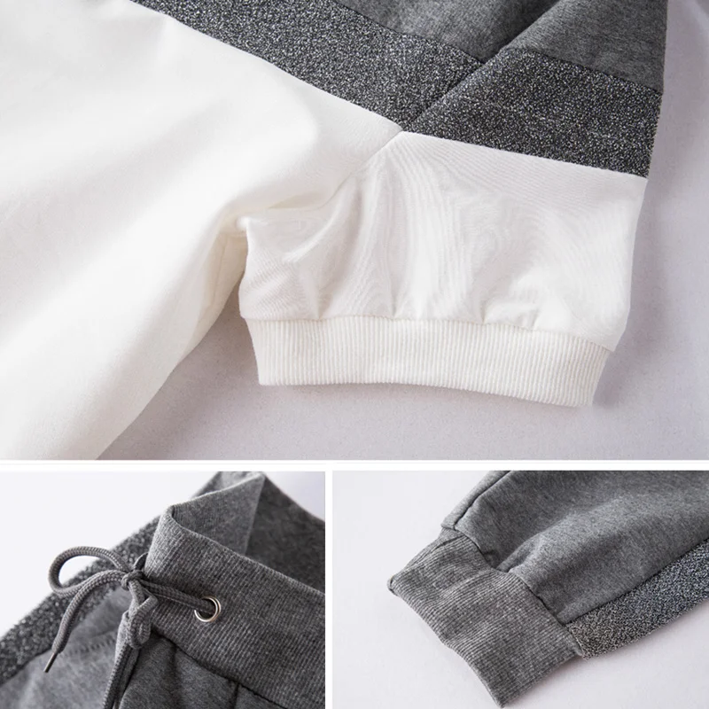 ToLugui летний женский комплект спортивный костюм с коротким рукавом Лоскутная