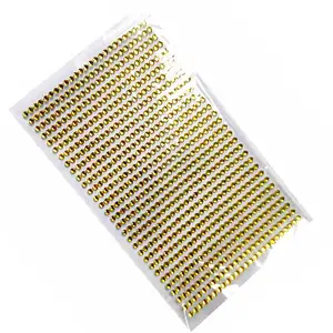 Детская игрушечная наклейка 3 мм сделай сам, наклейка, желтые кристаллы, стразы, самоклеящиеся, скрапбукинг, рамки для картин, наклейки