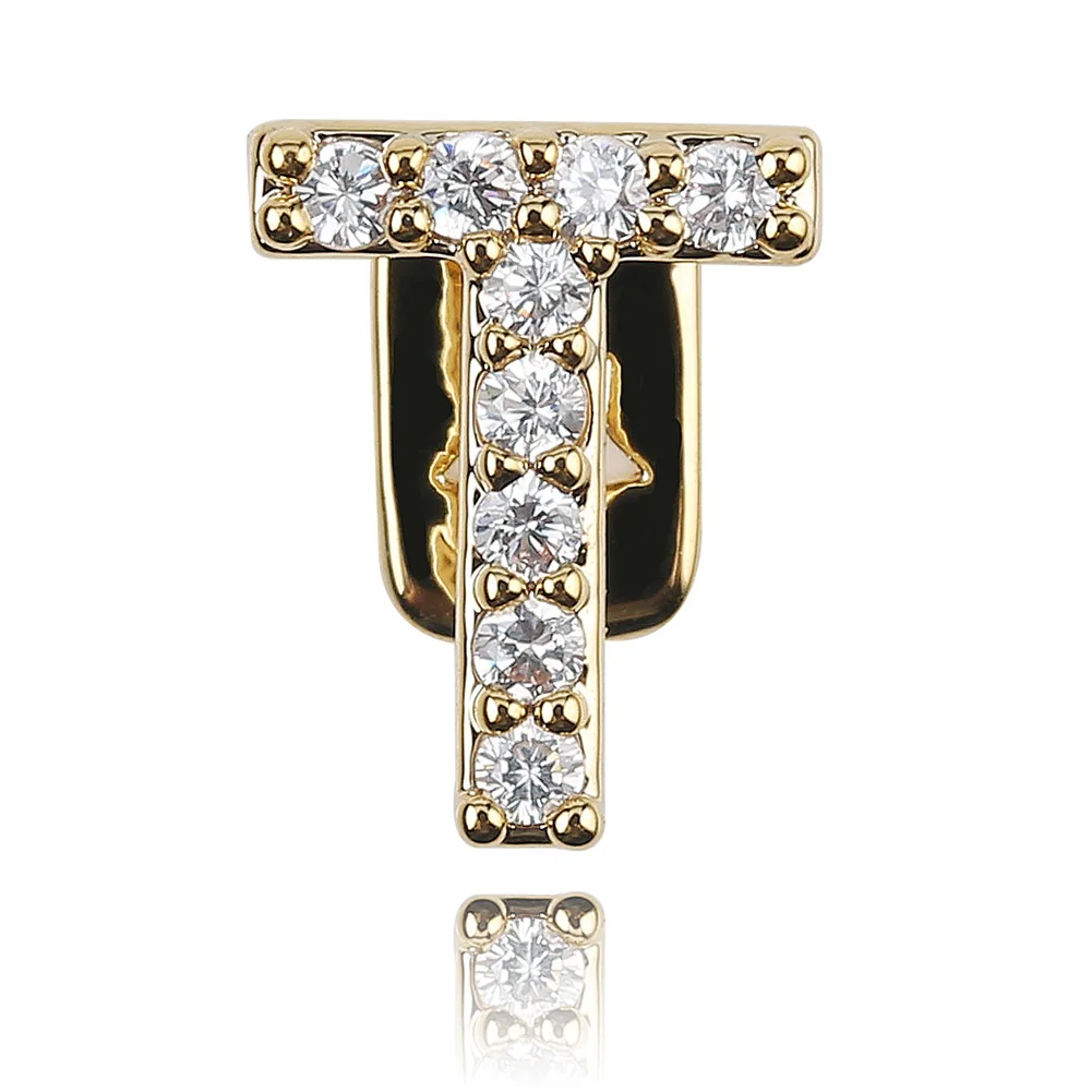 GUCY, новинка, хип-хоп, 26 букв, золото, серебро, зубы, Grillz, все, Iced Out, микро, Pave CZ зубья, грили с силиконом для рождественского подарка