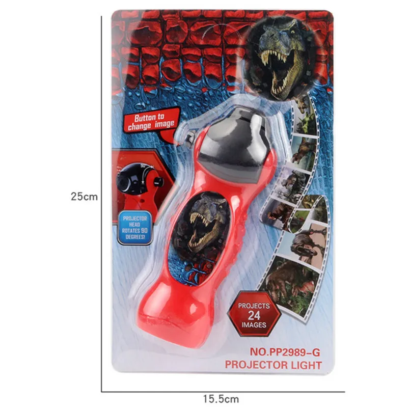 Светодиодная лампа Динозавр для детского сна проектор с 24 узорами фонарик