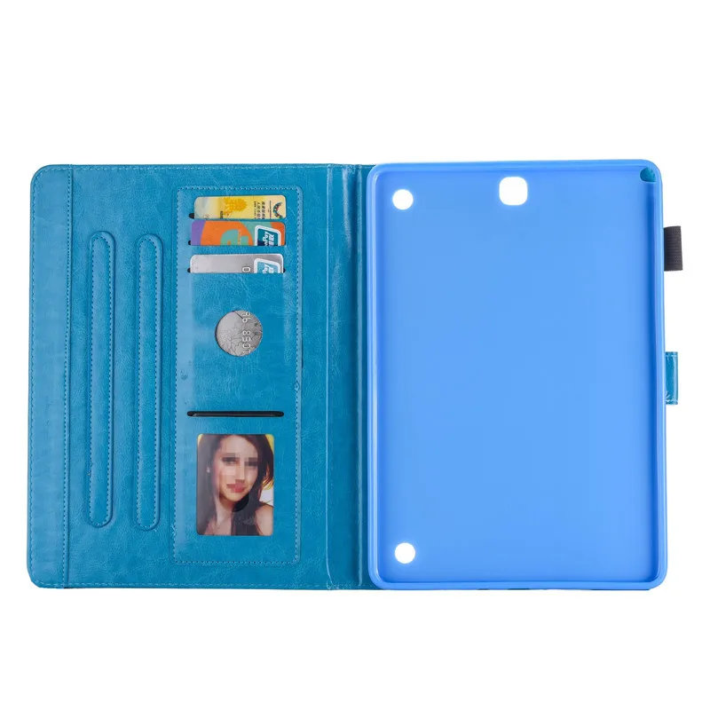 Fashion Beautiful beach Pu leather stand holder Cover Case For Samsung Galaxy Tab A T550 T555 P550 P555 9.7 inch Tablet | Компьютеры и