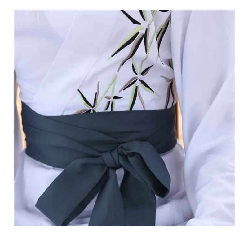 Мужской/женский костюм ханьфу винтажный китайский белого или черного цвета