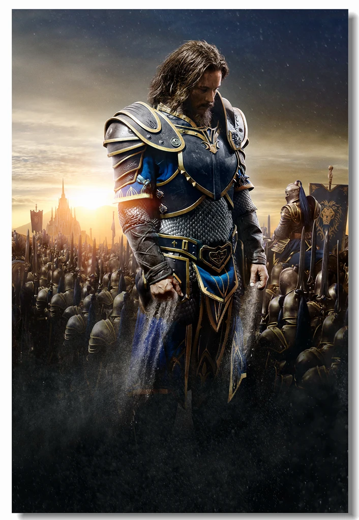 Пользовательские холст Настенный декор WOW Warcraft плакат настенные наклейки Llane Wrynn