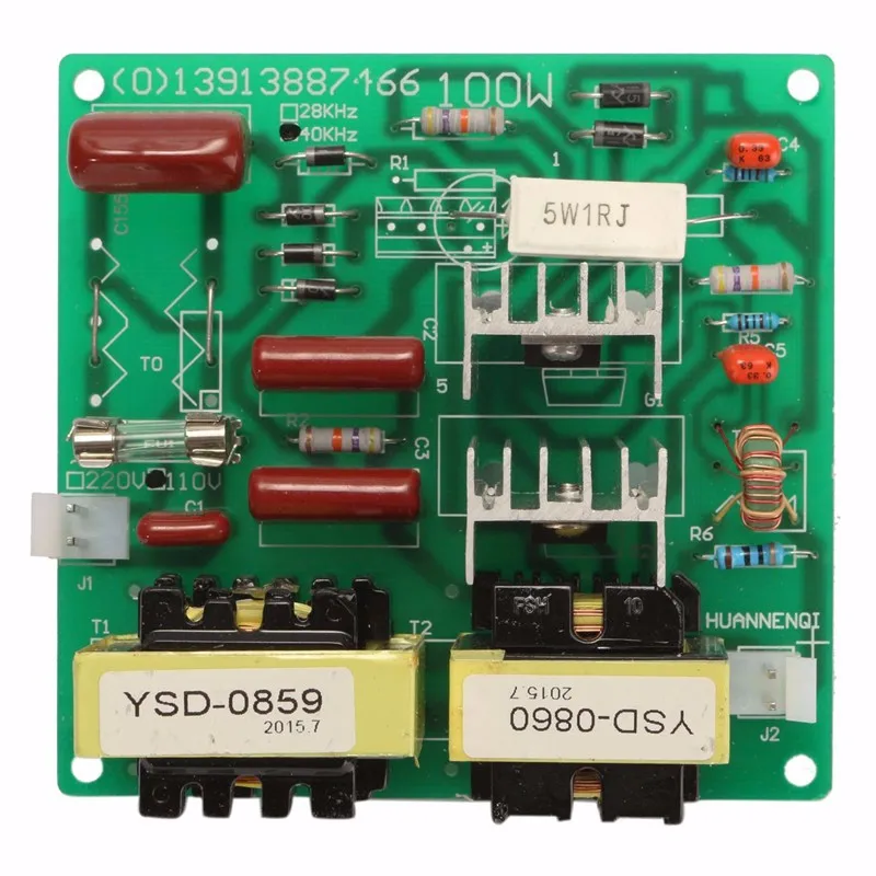 Ac 110v 100w 40k Ультразвуковой очиститель плата драйвера питания + 1 шт 60w преобразователь для ультразвуковых