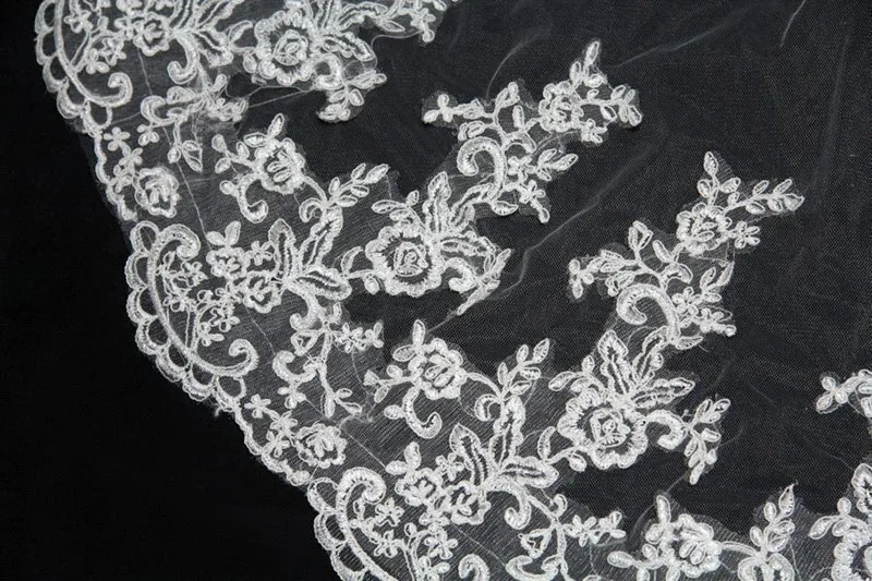 3 м Однослойная Дизайнерская Свадебная Фата Белого Цвета Свадебные Аксессуары С