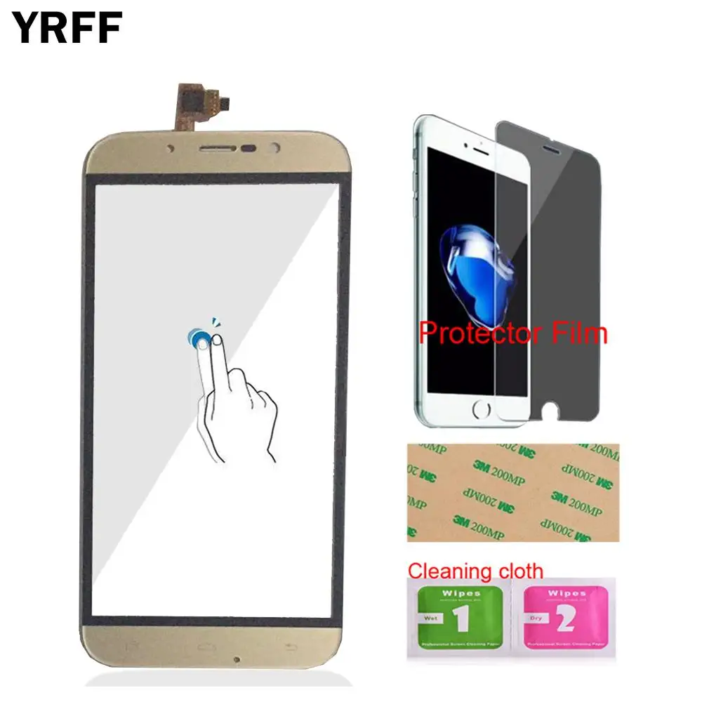 YRFF 5,5 дюймов, сенсорная панель для мобильного телефона, сенсорный экран для UMI, Рим, X, дигитайзер, панель, стеклянная защитная пленка, Бесплатный клей