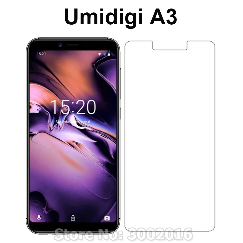 

0,3 мм закаленное стекло для Umidigi A3 защита для экрана Защитный передний чехол стекло для Umi A3 A 3 Защитная пленка для телефона наборы для очистк...
