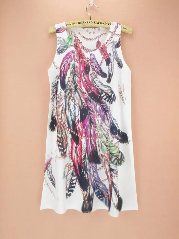 Милое Повседневное платье с рисунком кота для женщин vestido de festa Новинка 2015 года