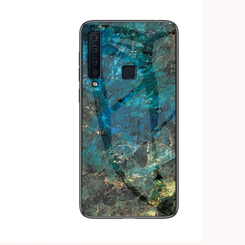 Мраморный чехол для Samsung Galaxy A9 2018 Роскошный Глянцевый мраморный телефона A920F A920 SM 6