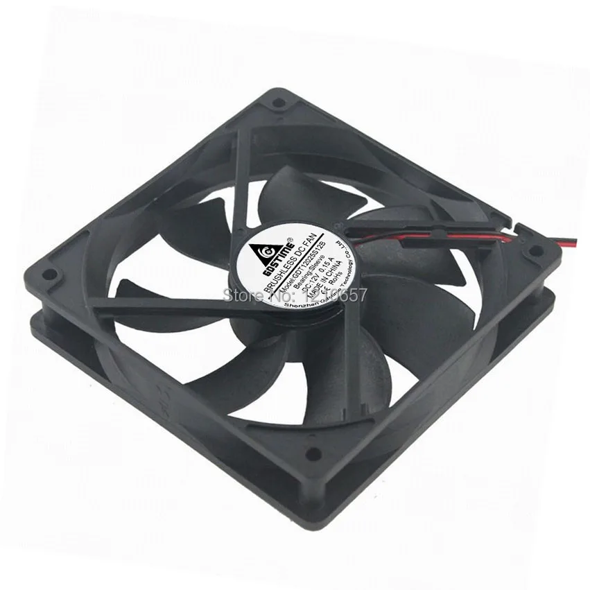 1 шт. Gdstime DC 2Pin 12V пластиковый бесщеточный вентилятор радиатора 120 мм 120x25 12 см 12025|fan