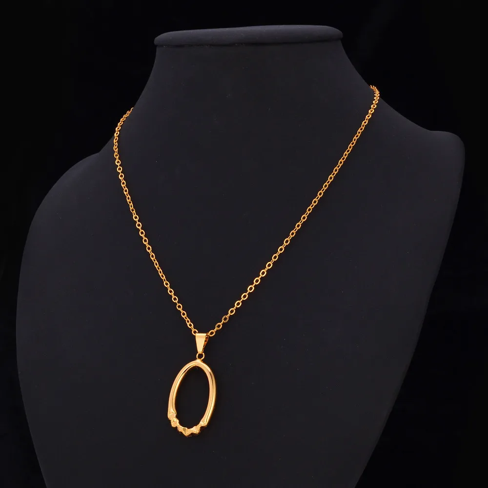 Ожерелье Ellipse круглой формы для женщин ювелирные изделия ожерелья и подвески с