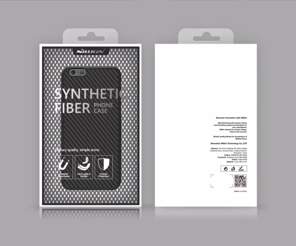 10 шт./лот оптовая продажа Nillkin для Apple iPhone 7 (4.7 дюймов) синтетические волокна назад