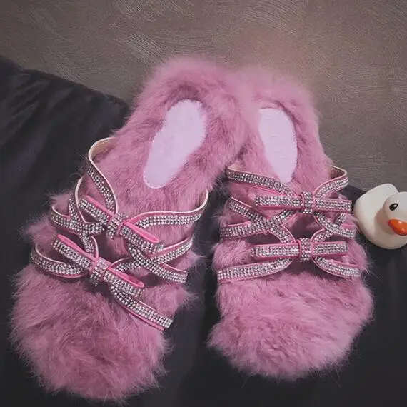 Лидер продаж новинка модная обувь из флока синего/розового цвета с изображением