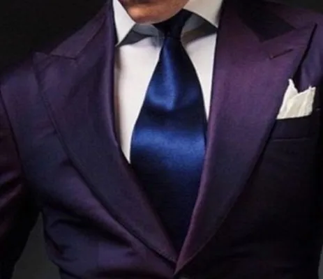 Фиолетовый мужской свадебный костюм для выпускного вечера смокинг жениха из 2