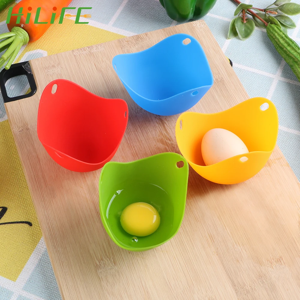 HILIFE Silicone Egg Poacher Apparatus Poach Pods Baking Poached Cup Cookware Bakeware Tool Mold Kitchen Cooking | Дом и сад