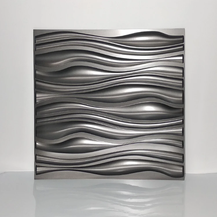 Bright gray 50x50 см 3D Художественная настенная доска Алмазная Акула волна резьба по дереву Настенная Наклейка 3D фоновая Настенная Наклейка декоративная доска домашний декор - Цвет: Bright gray