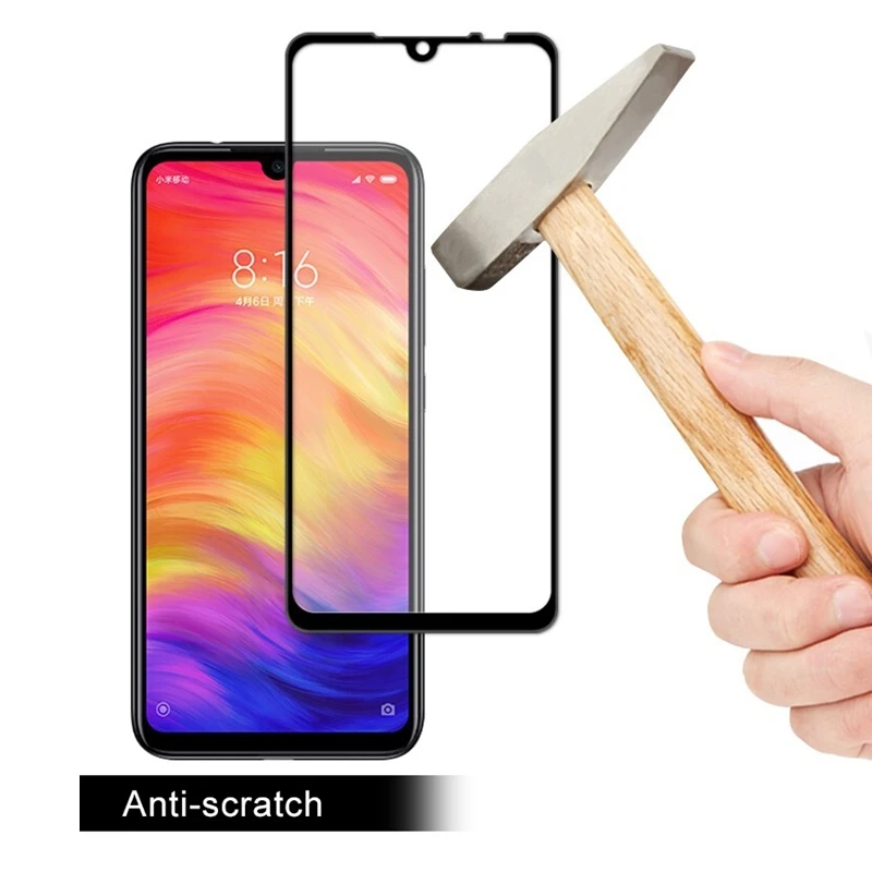 Стекло на клеевой основе для Xiaomi Redmi 7 Защита экрана пленка из закаленного стекла