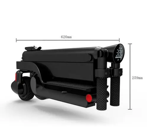 Мини Электрический Скутер Складной 2 колеса Bluetooth Динамик трехколесный велосипед