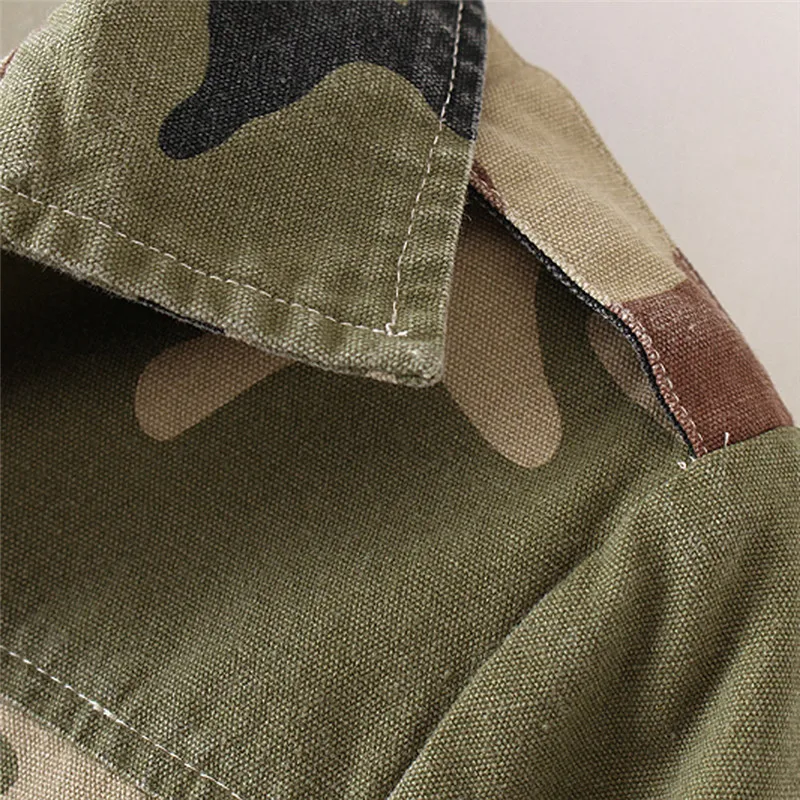 Женская короткая камуфляжная куртка на молнии модная повседневная Уличная