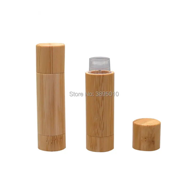 5g New Makeup Bamboo Design Empty lipstick tube DIY Cosmetic Containers Lip Balm Tubes Bamboo Lip Stick Tube F389